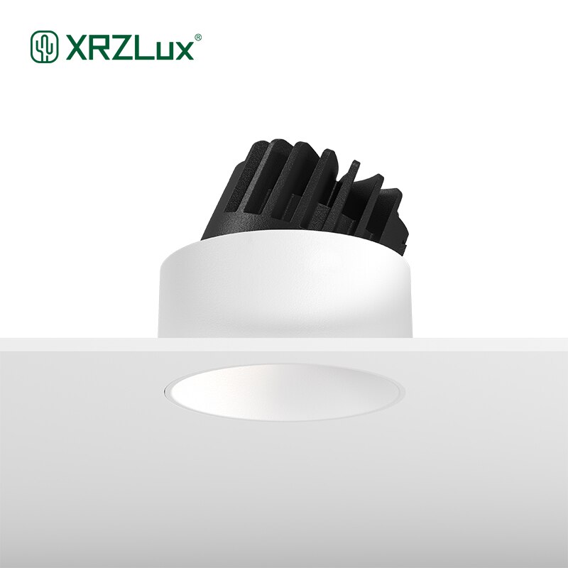 XrzLux 8W 10W 15W Trimless Led Downlights 조정 가능한 각도 Anti-glare Recessed 천장 스포트 라이트 실내 하이 엔드 통